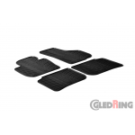 Original Gledring Passform Fußmatten Gummimatten 4 Tlg.+Fixing - Skoda Superb 2009-03.2015